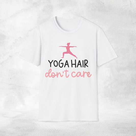 Women's yoga shirt yoga hair dont care