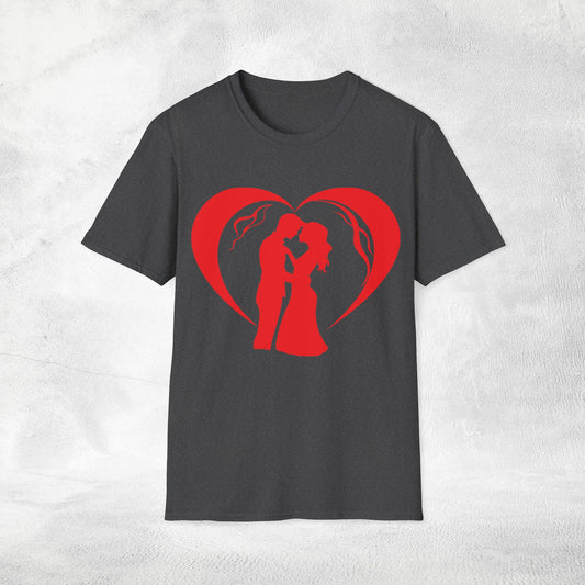 Unisex couples T-Shirt heart