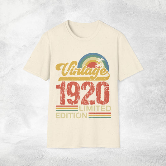 Unisex year of birth shirt 1920