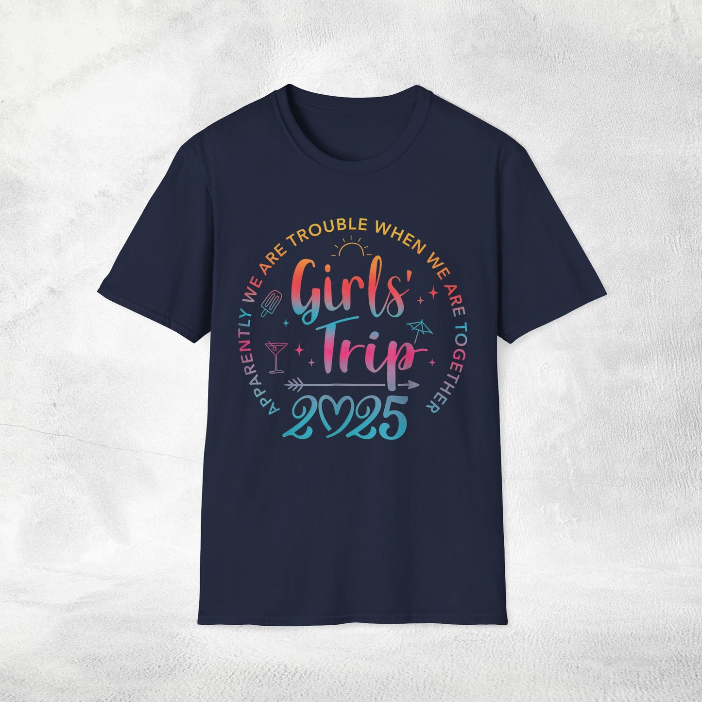 women shirt girls trip 2025