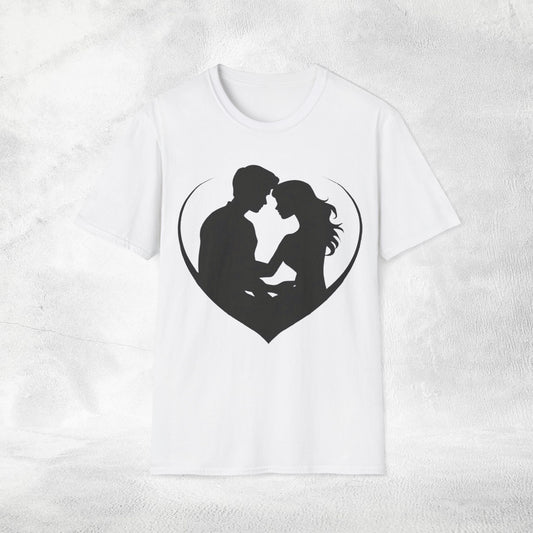 Unisex couples T-Shirt heart