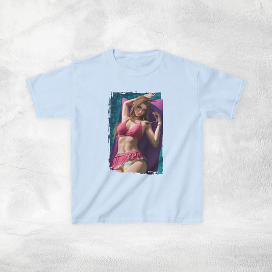 Kids gaming shirt Final Fantasy Aerith Swimsuit