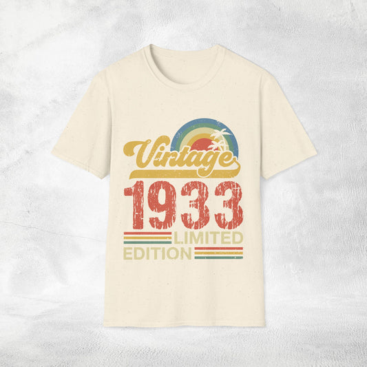 Unisex year of birth shirt 1933