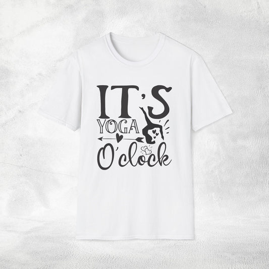 Women's yoga shirt its yoga o'clock