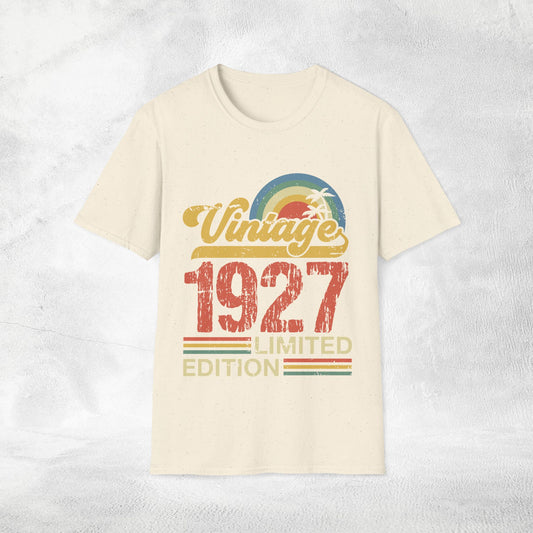 Unisex year of birth shirt 1927