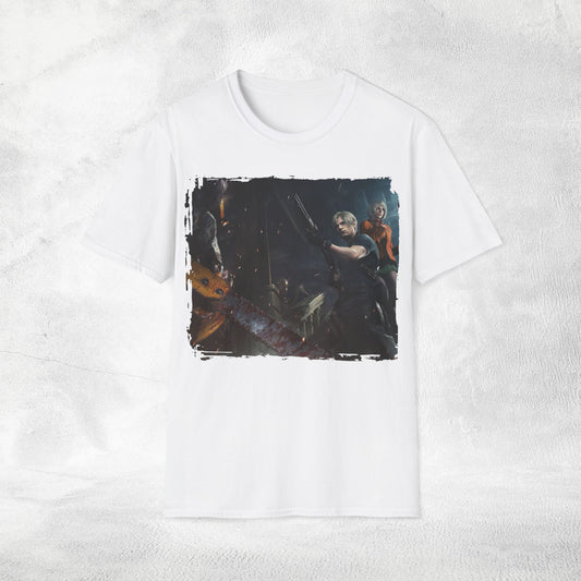 Unisex gaming shirt Resident Evil Leon and Ashley