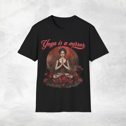 Women's yoga shirt Yoga is a mirror