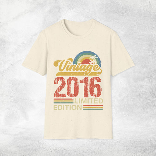 Unisex year of birth shirt 2016