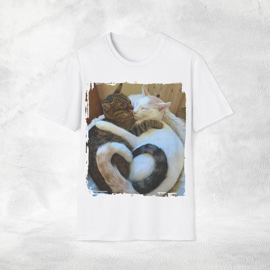 Unisex couples T-Shirt cats