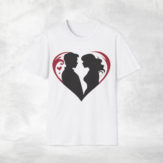 Unisex couples T-Shirt heart