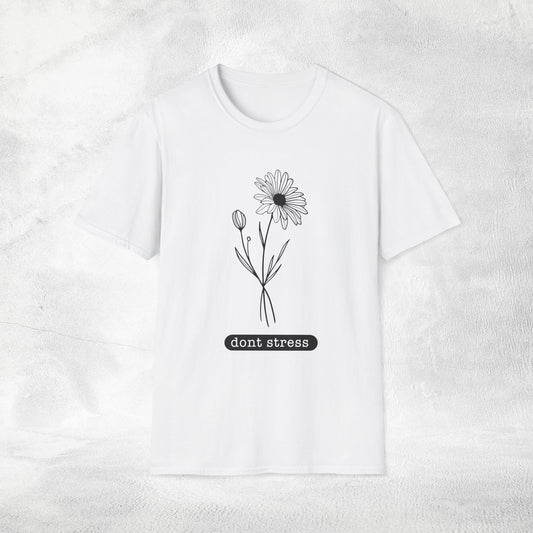 Womens Slogan T-shirt dont stress