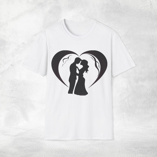 Unisex couples T-Shirt heart