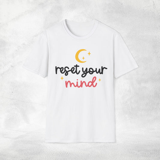 Women's yoga shirt reset your mind