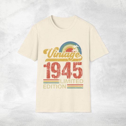 Unisex year of birth shirt 1945