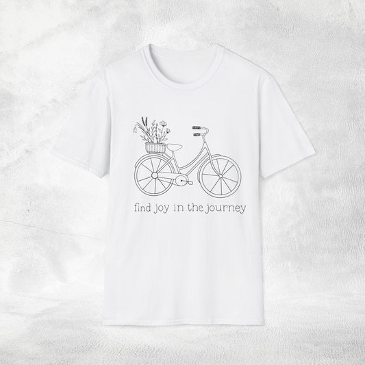 Women's Slogan T-shirt find joy in the journey