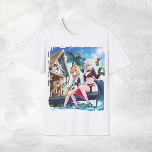 Unisex anime shirt beach party