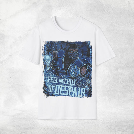 Unisex gaming shirt Mortal Kombat feel the chill of despair