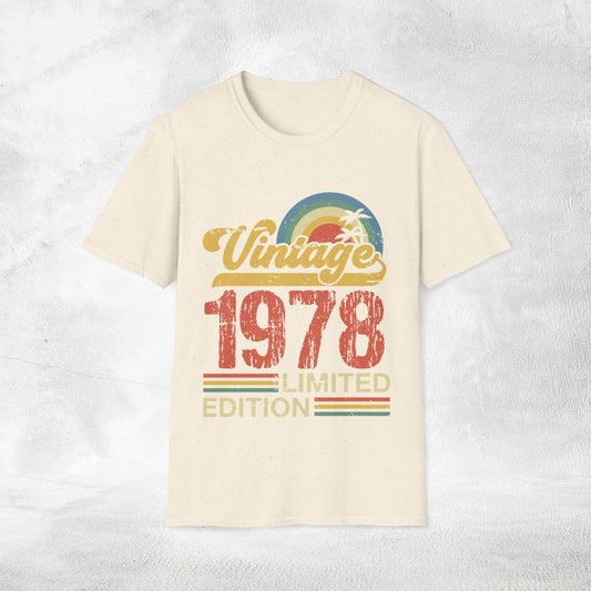 Unisex year of birth shirt 1978