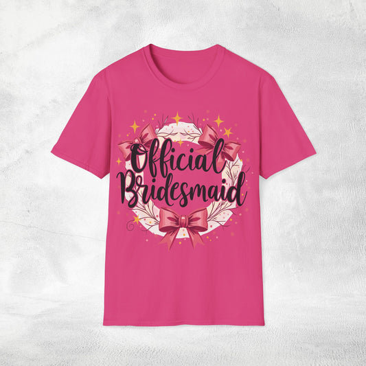 Women T-Shirt Official Bridesmaid bachelorette party