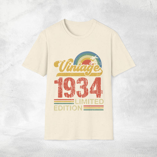 Unisex year of birth shirt 1934