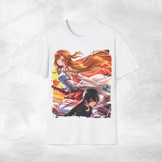 Unisex anime shirt Kazuto Kirigaya / Kirito and Asuna Yuuki
