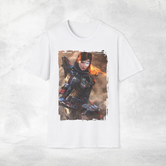 Unisex gaming shirt Mass Effect Shepard