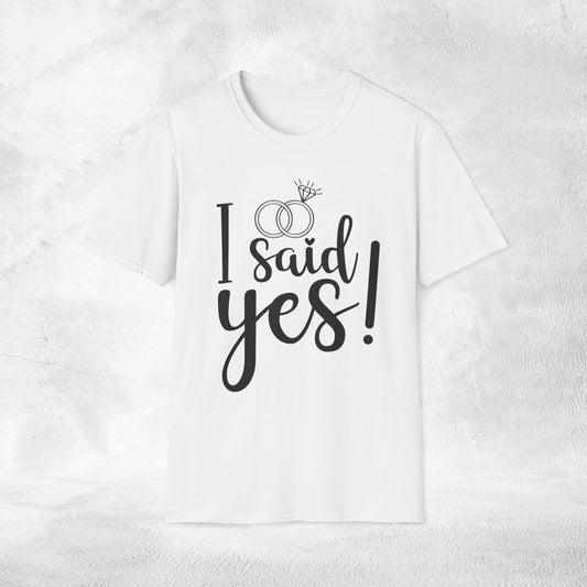 Women's T-Shirt i said yes bachelorette party