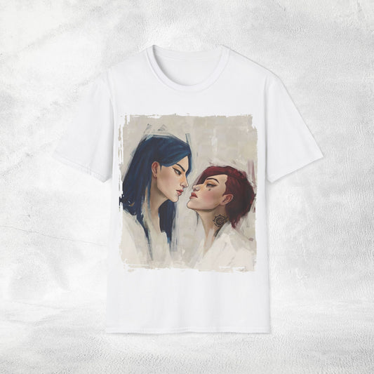Unisex Gaming shirt Arcane Series LOL Caitlyn and Vi