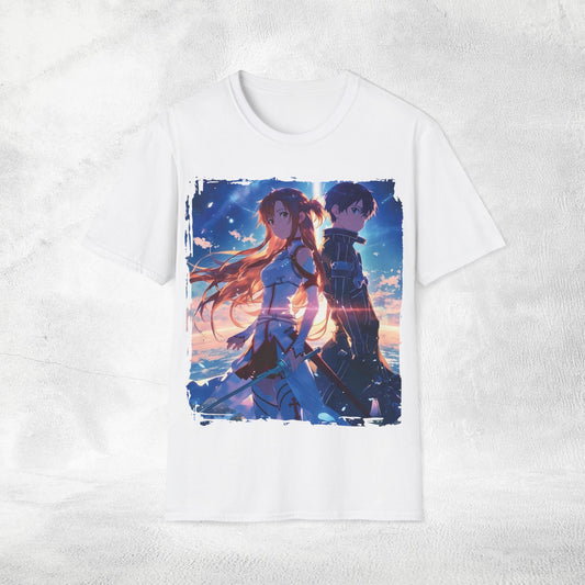 Unisex anime shirt Kazuto Kirigaya / Kirito and Asuna Yuuki