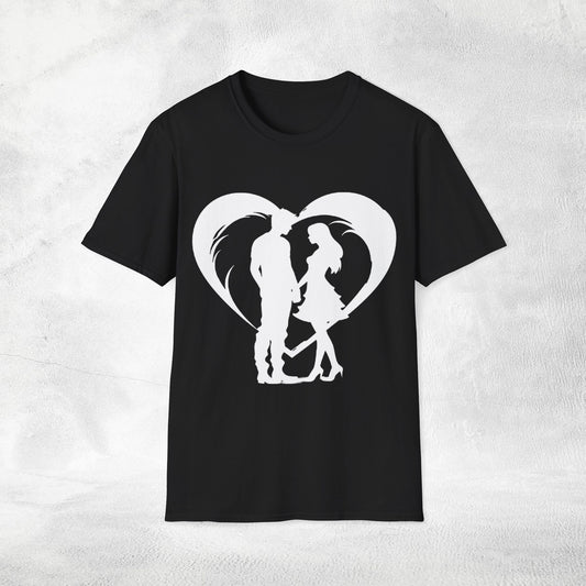 Unisex couples T-Shirt heart