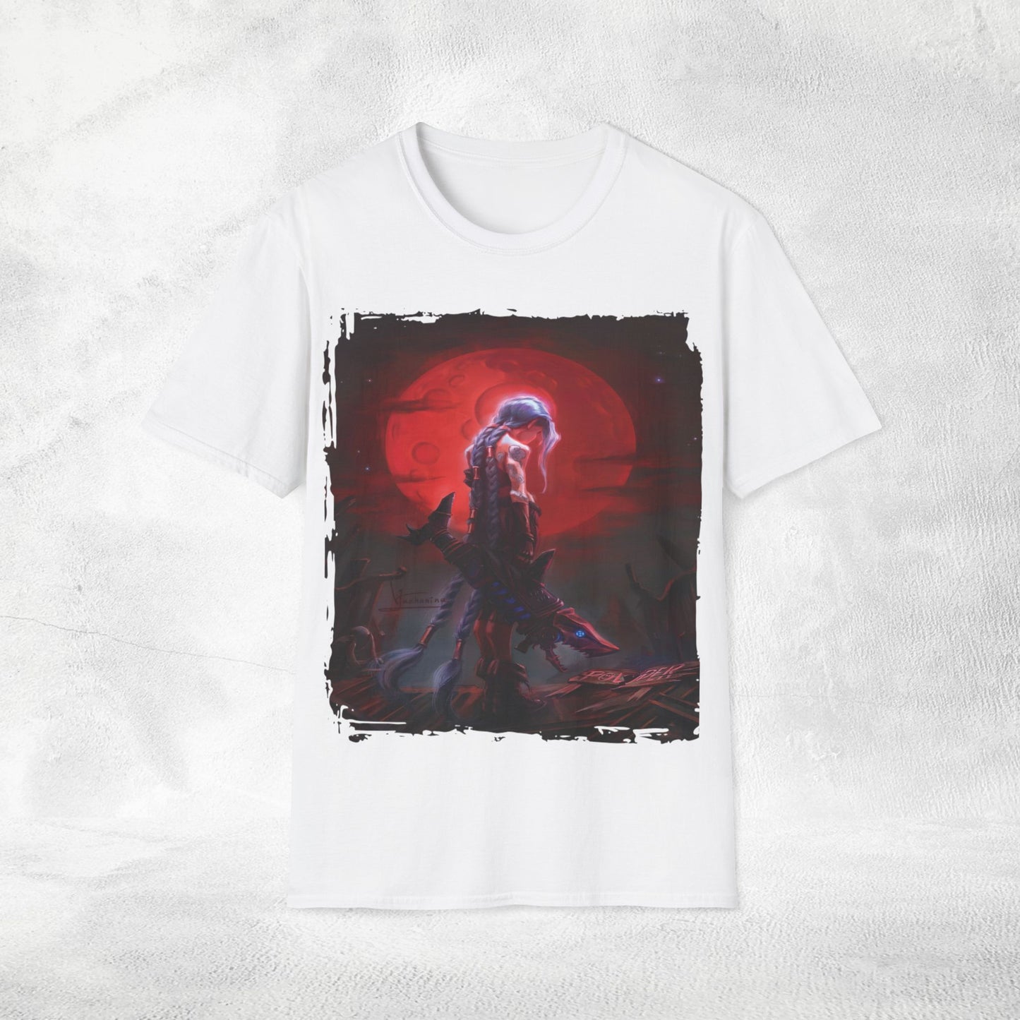 Unisex Gaming shirt Arcane Series LOL Jinx
