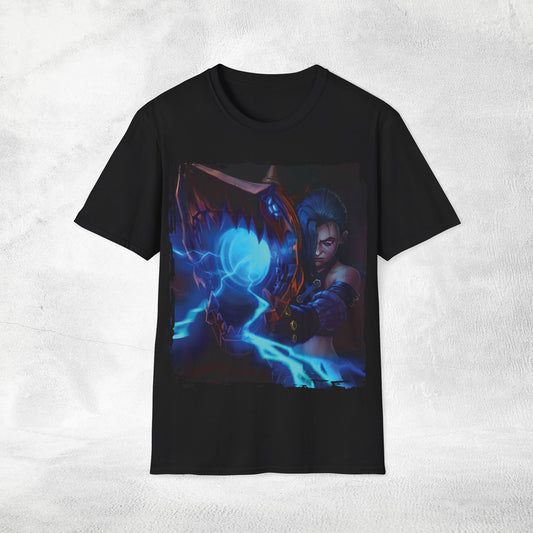 Unisex Gaming shirt Arcane Series LOL Jinx