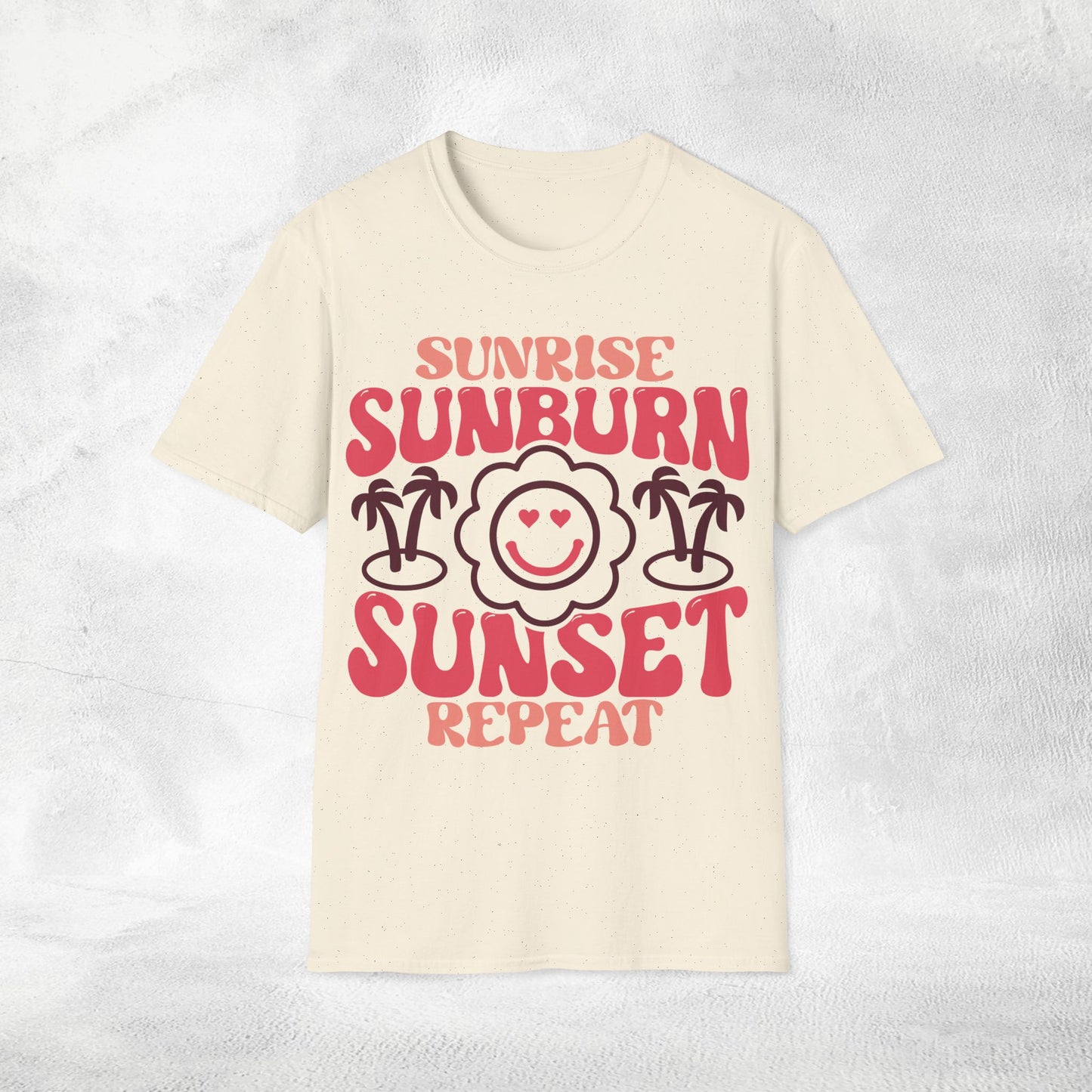 women's shirt sunrise sunburn sunset repeat