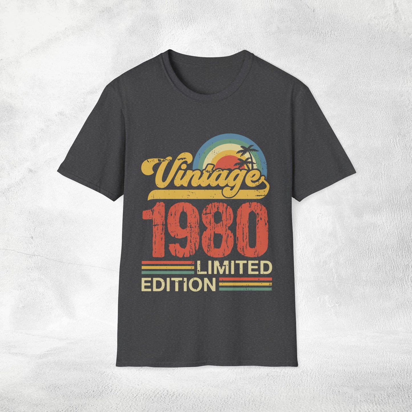 Unisex year of birth shirt 1980