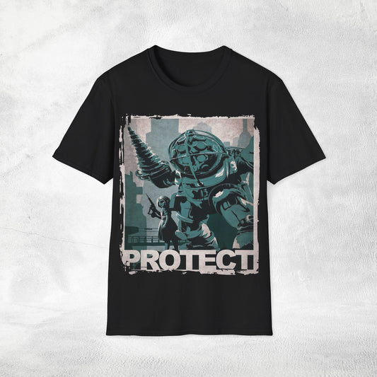 Unisex gaming shirt Bioshock Big Daddy Protection
