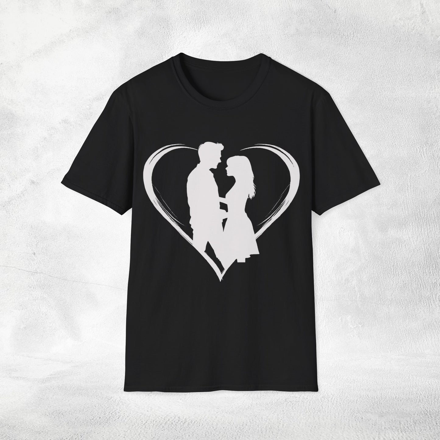 Unisex couples T-Shirt heart