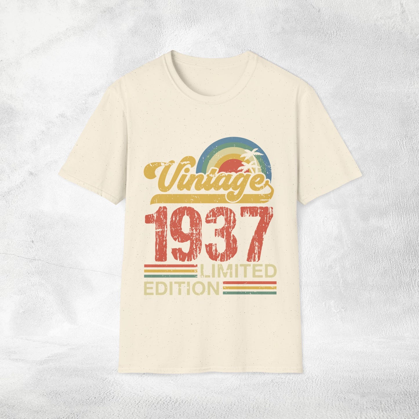 Unisex year of birth shirt 1937