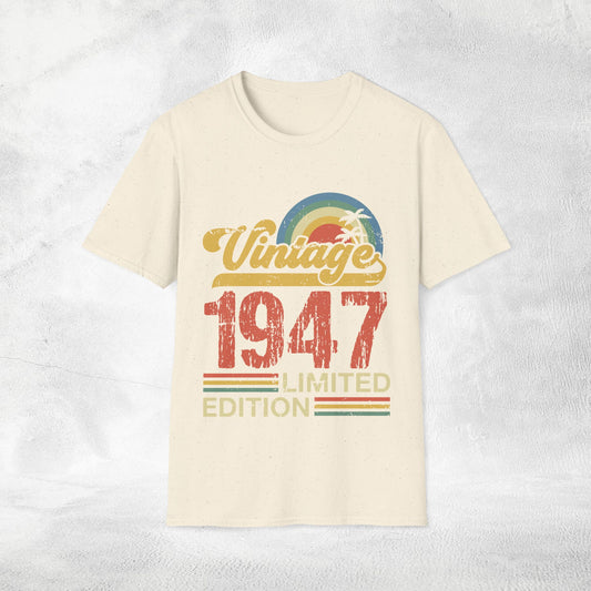 Unisex year of birth shirt 1947
