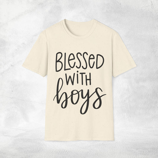 family shirt blessed with boys