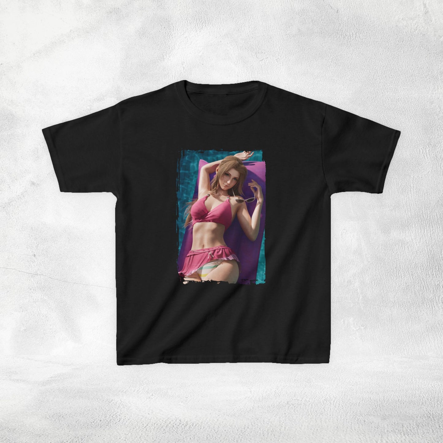 Kids  gaming shirt Final Fantasy Aerith Swimsuit