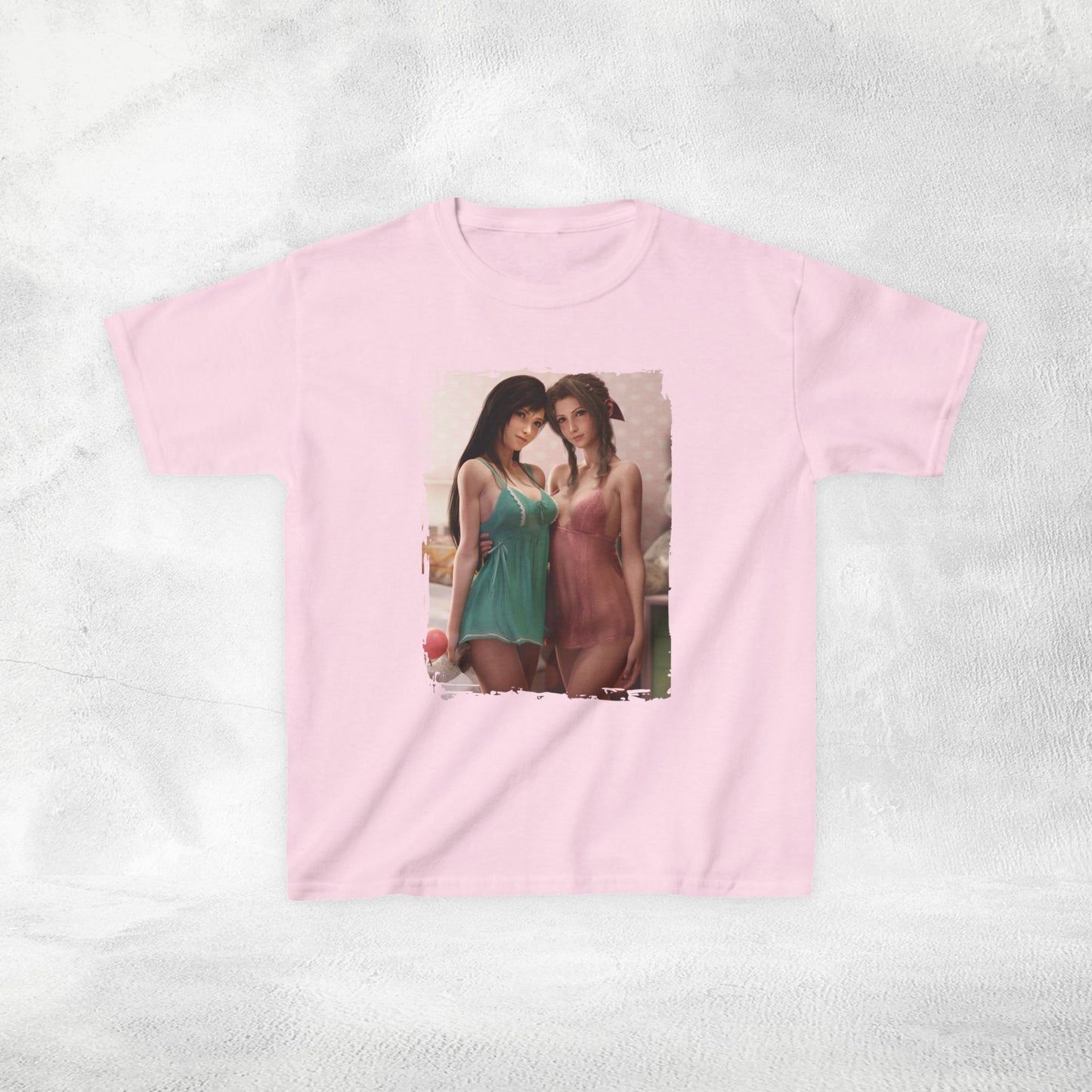 Kids gaming shirt Final Fantasy Tifa Lockhart and Aerith Gainsborough