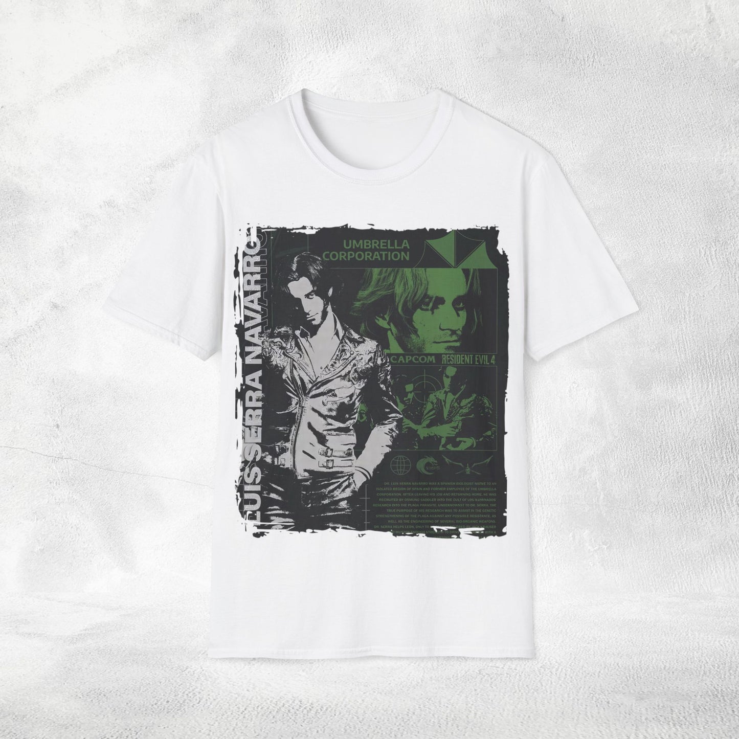 Unisex gaming shirt Resident Evil Luis Serra Navarro