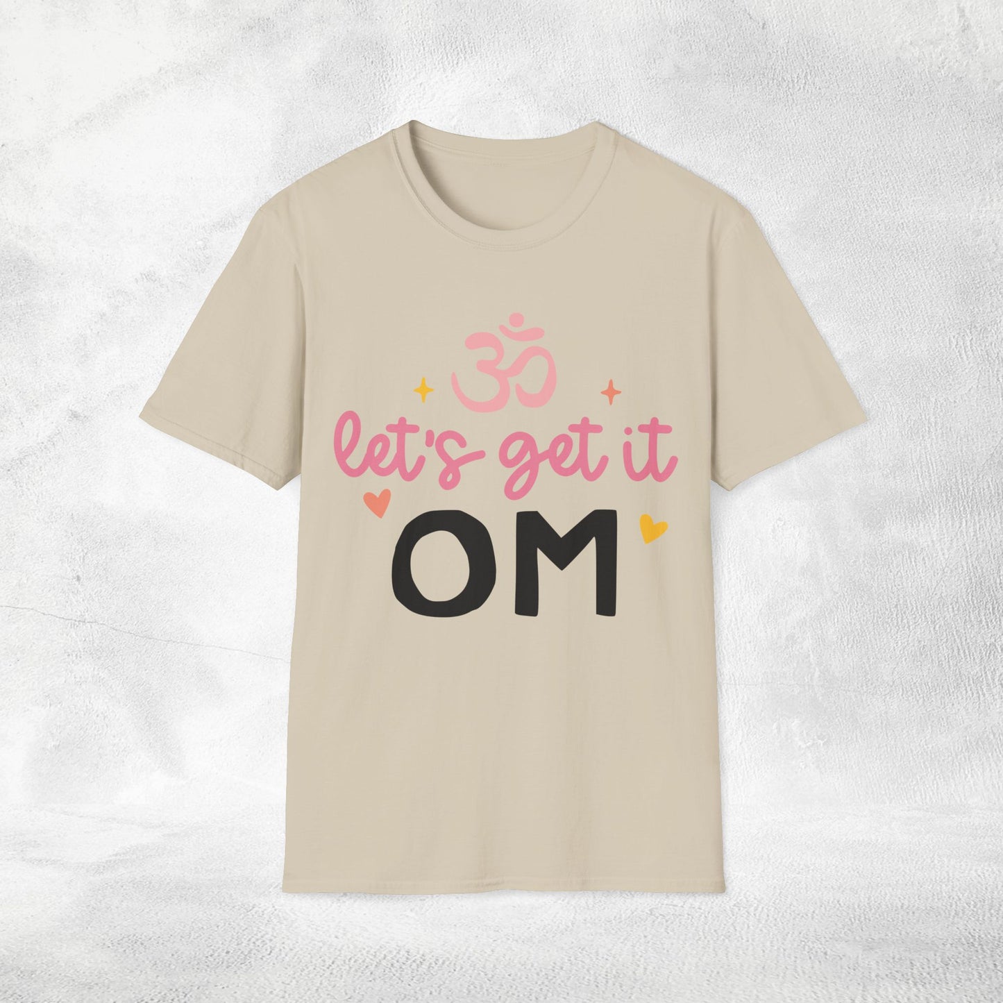 Women's yoga shirt lets get it om