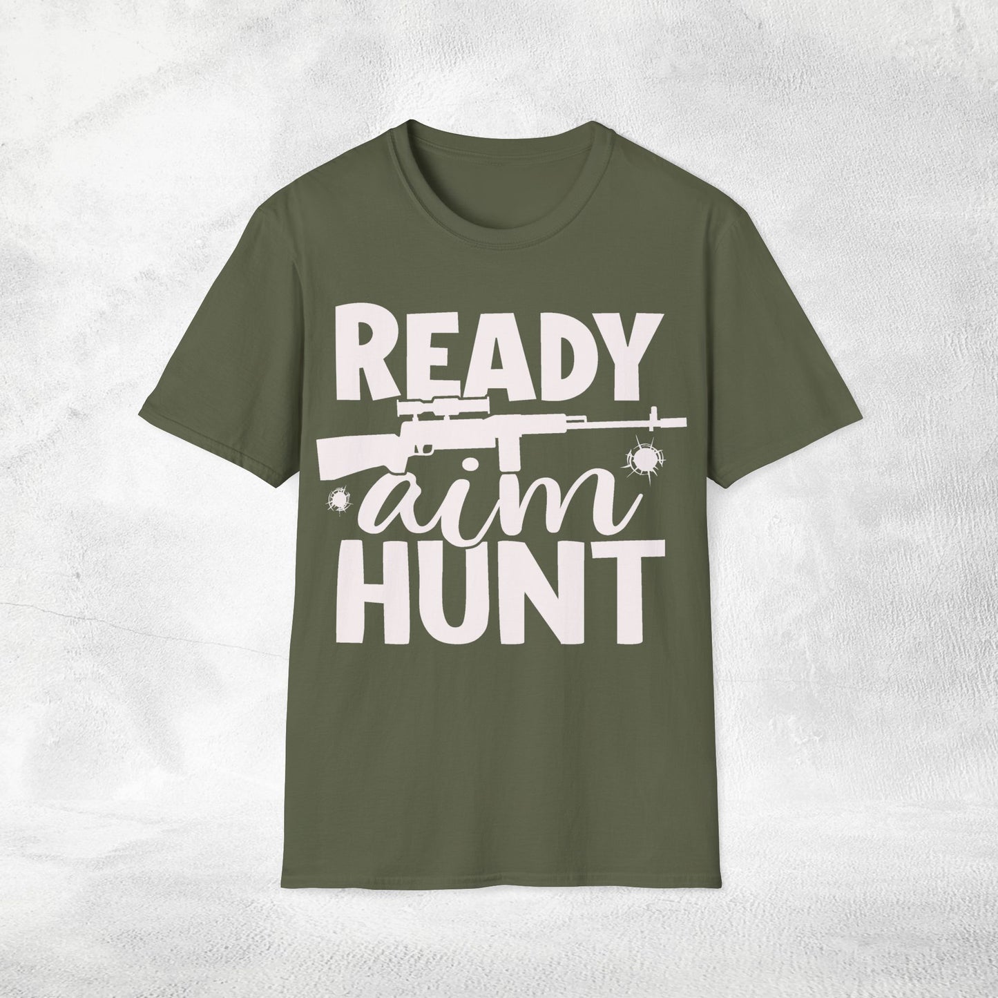 Unisex hunting shirt ready aim hunt