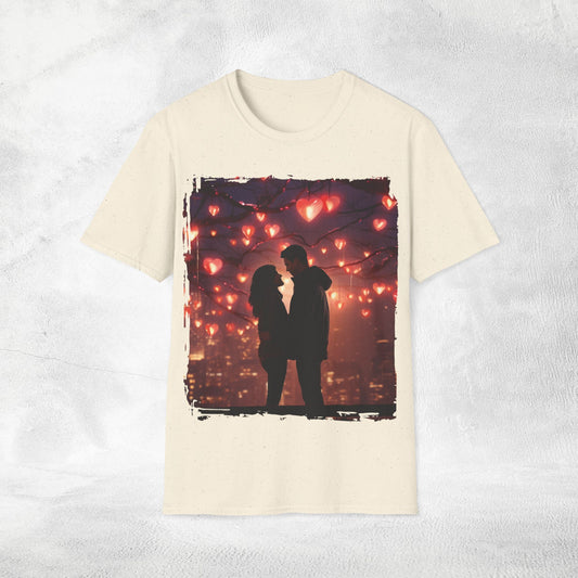 Unisex couples T-Shirt hearts