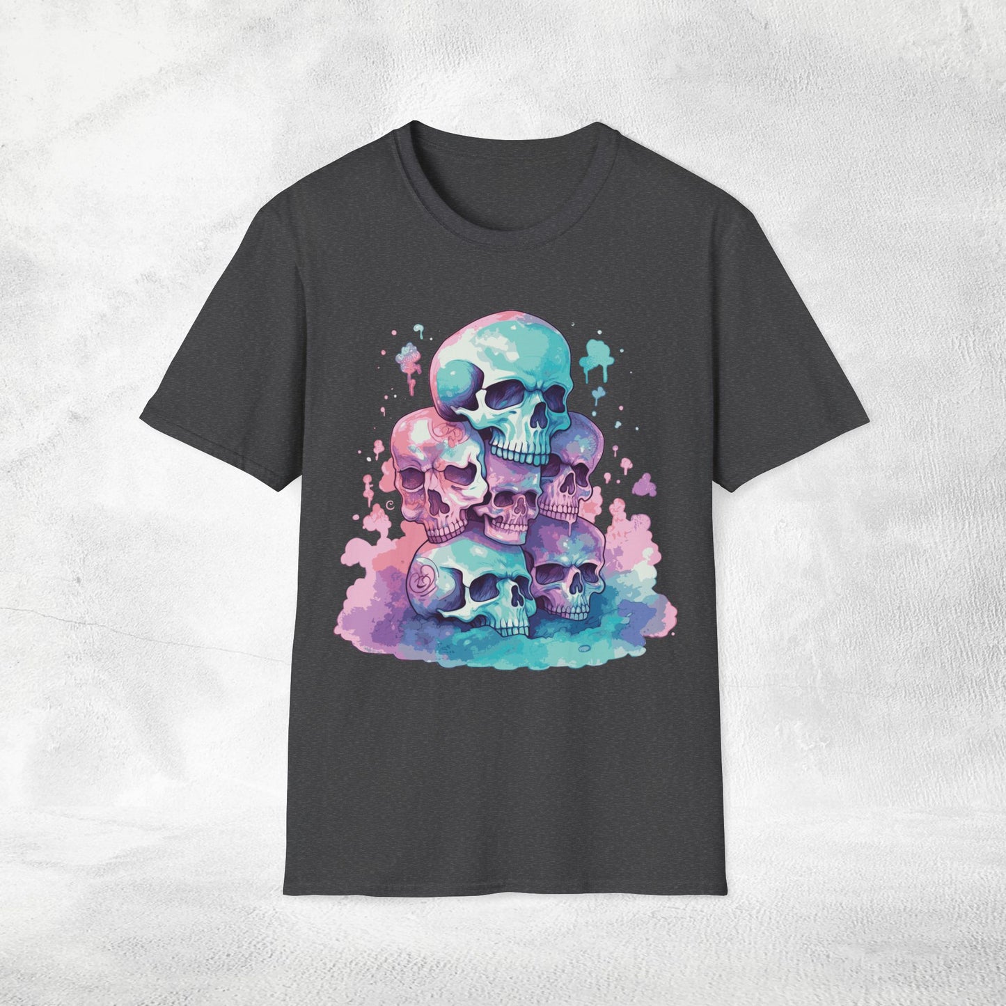 Unisex Gothic Shirt Pastel Skull