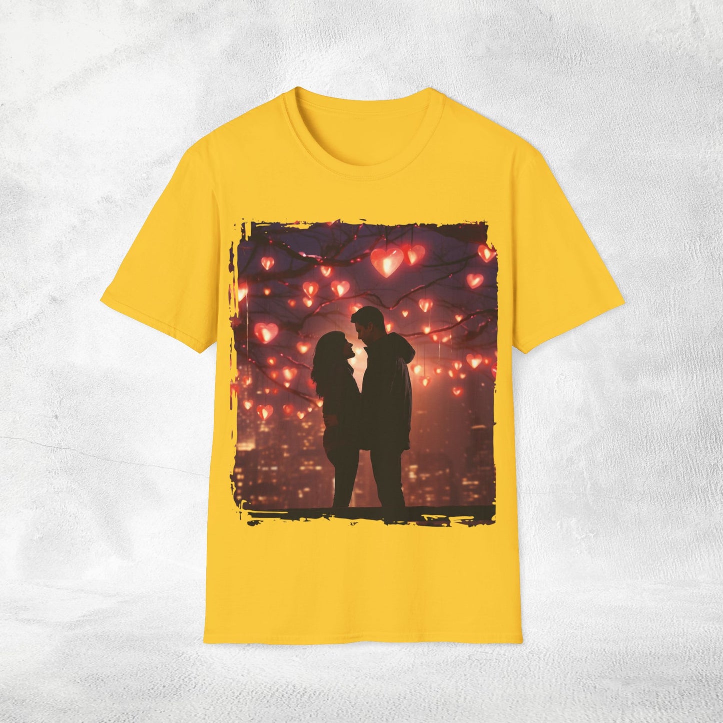 Unisex couples T-Shirt hearts