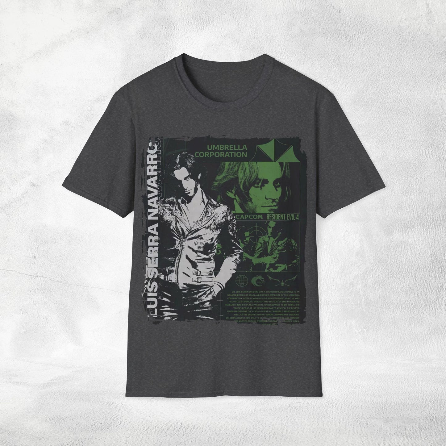 Unisex gaming shirt Resident Evil Luis Serra Navarro