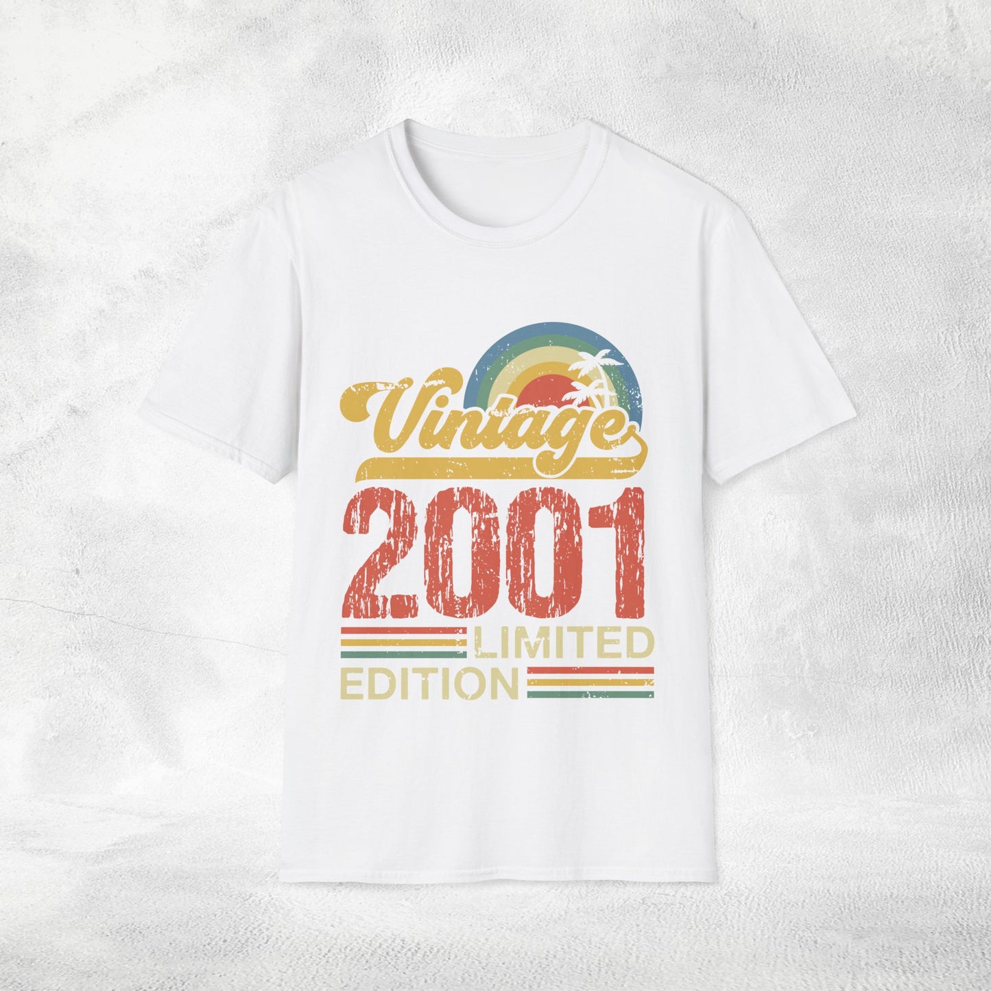 Unisex year of birth shirt 2001