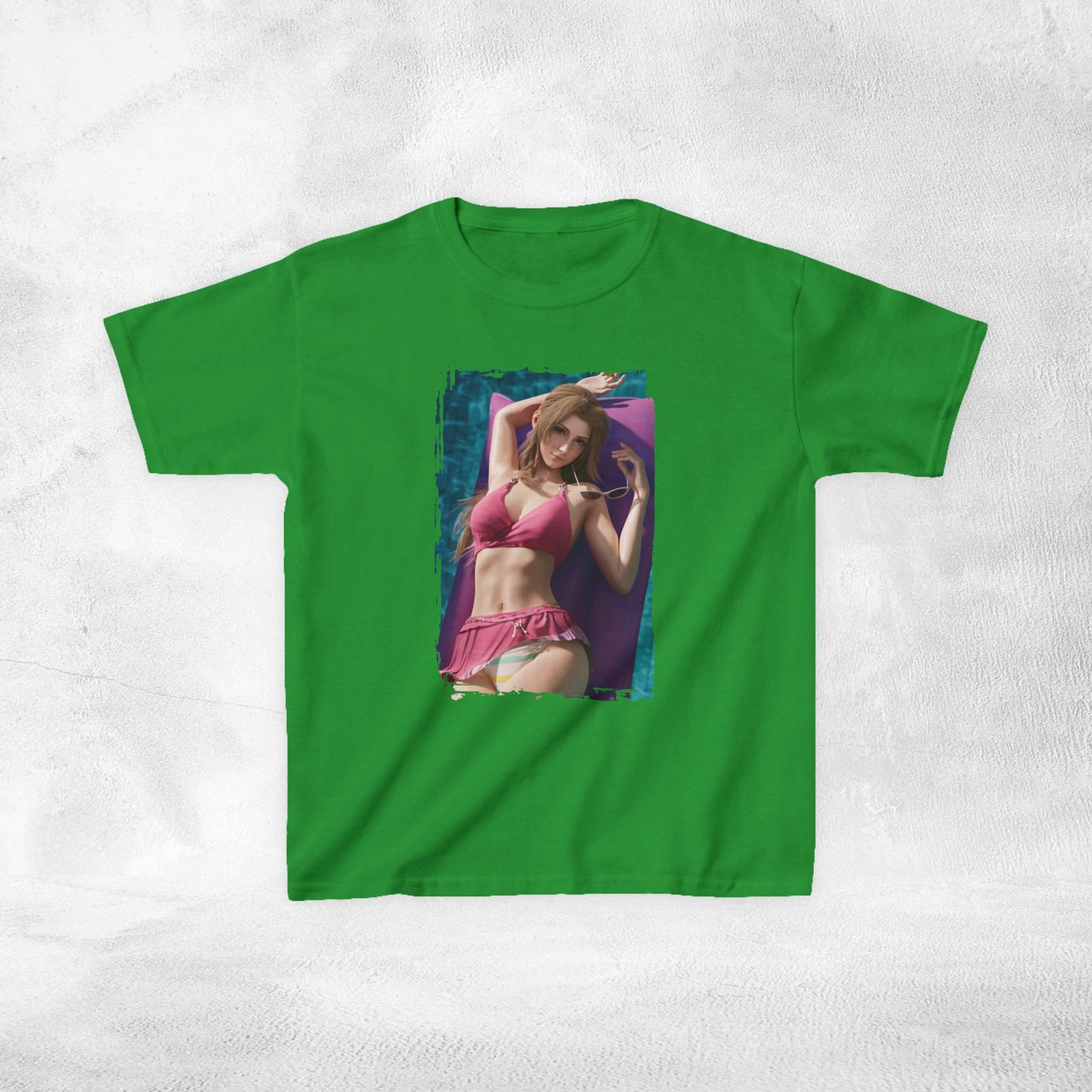 Kids  gaming shirt Final Fantasy Aerith Swimsuit